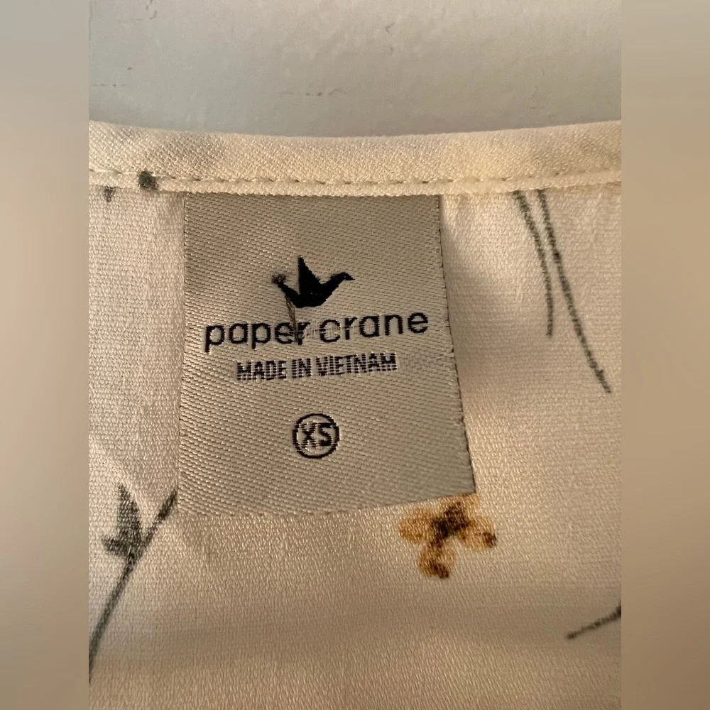 Paper Crane boho tiered blouse XS - Picture 5 of 5
